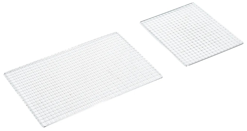 Outsunny Barbecue Portátil e Dobrável de Aço Inoxidável com Grelha Barbecue a Carvão com Ventilação para Jardim Picnic Camping 73x33x71 cm Prata