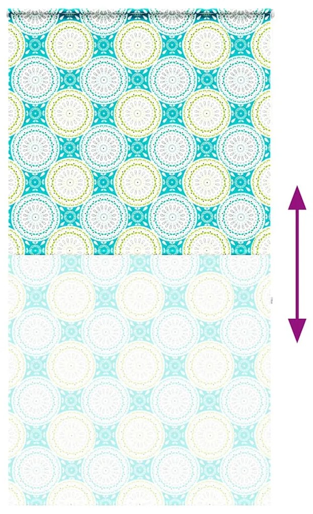 Rolo de Duche Estores com 140x240 cm Largura Tecido 136 cm