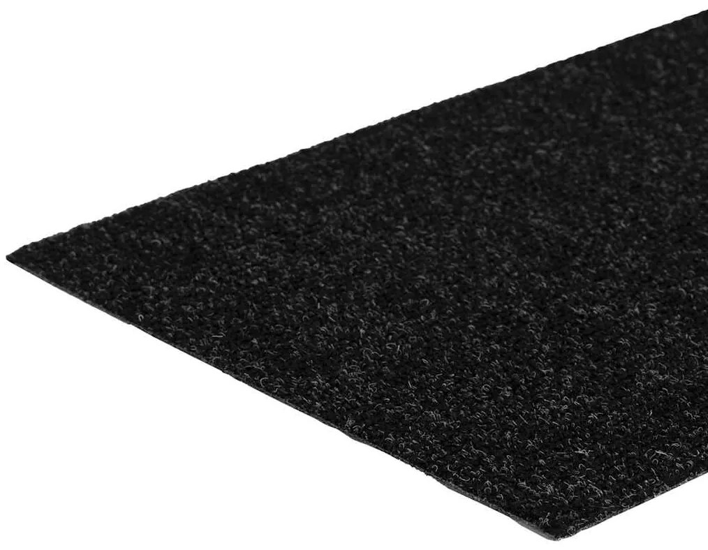 Tapetes de escada adesivos 30 pcs 60x25 cm retangular preto