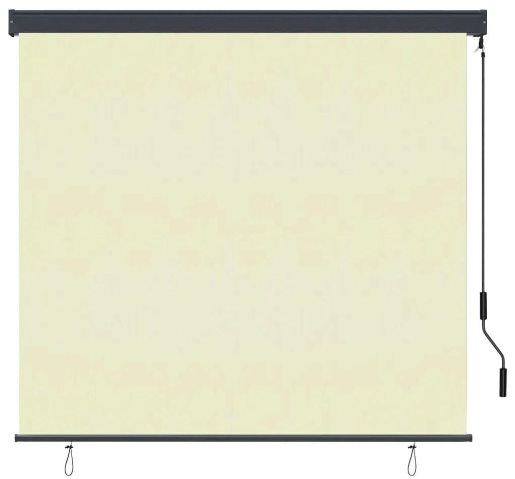 Estore de rolo para exterior 160x250 cm creme