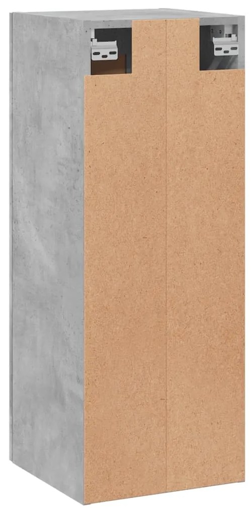 Armário de parede 34,5x34x90 cm derivados madeira cinza cimento