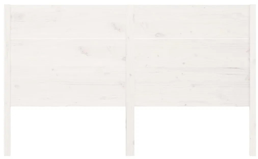 Cabeceira de cama 156x4x100 cm pinho maciço branco