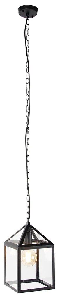 Candeeiro de suspensão exterior inteligente preto IP23 com Wi-Fi G95 - Amsterdam