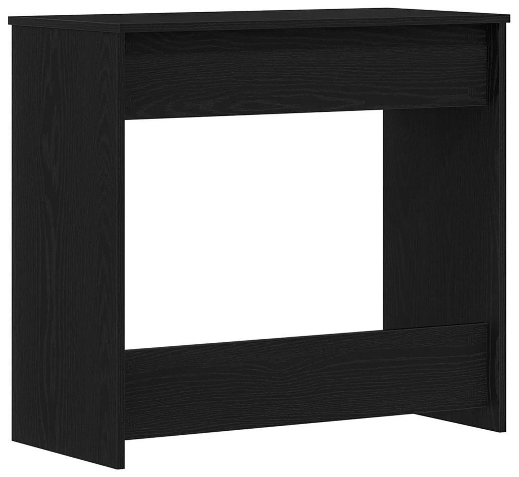 Mesa vidaXL Preta em Carvalho 80x40x75 cm em Madeira de Engenharia