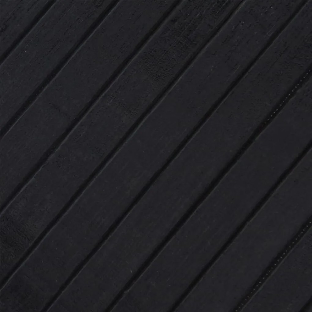 Tapete retangular 70x100 cm bambu preto