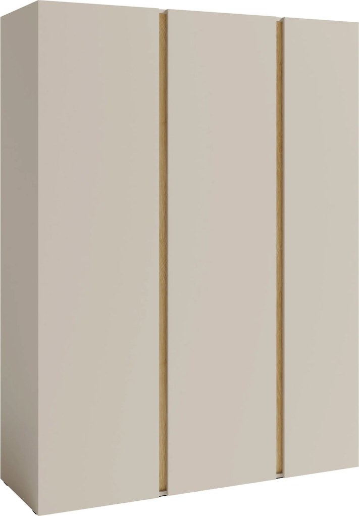 Roupeiro Fiosono 100, Bege, Carvalho claro, 195x145x50cm, 108 kg, Portas para roupeiro: Com dobradiças