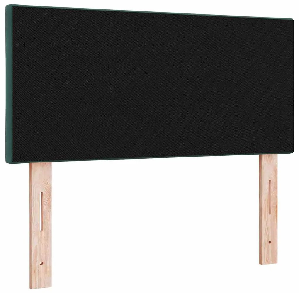 Cabeceira LED Blocos de Diamante Verde Escuro 100 cm de Veludo