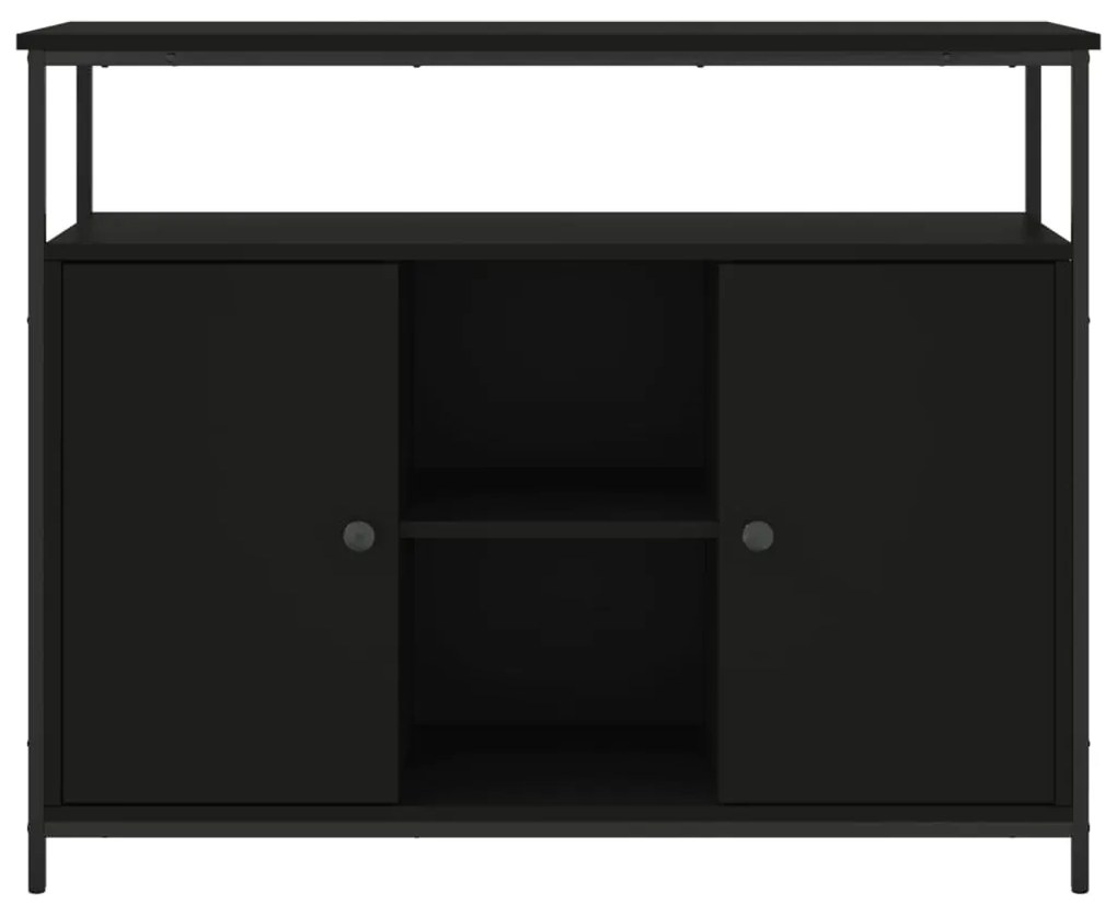 Aparador 100x35x80 cm derivados de madeira preto