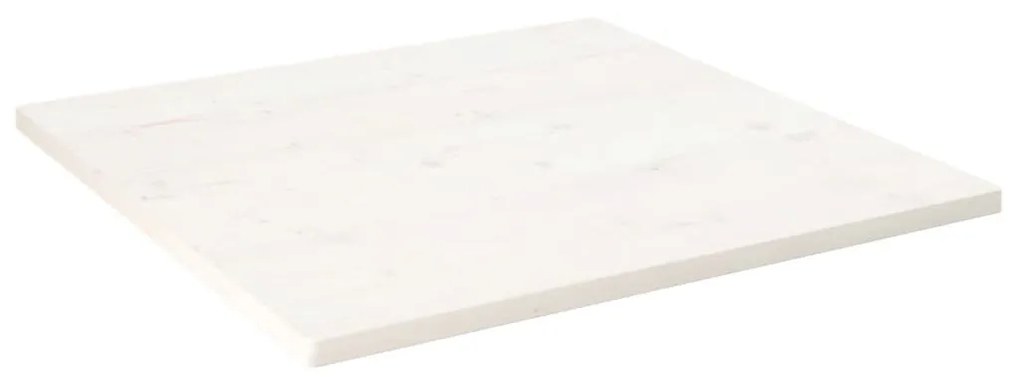 vidaXL Tampo de mesa quadrado 90x90x2,5 cm pinho maciço branco