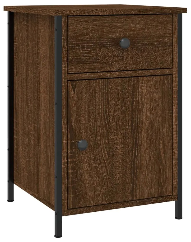 Mesas cabeceira 2pcs 40x42x60cm deriv.madeira carvalho castanho