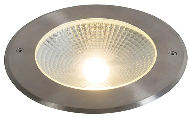 Spot de chão moderno em aço com LED 20W - Bridge