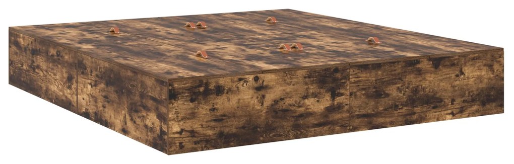 Cama com Armazenamento Fumê 180x200 cm