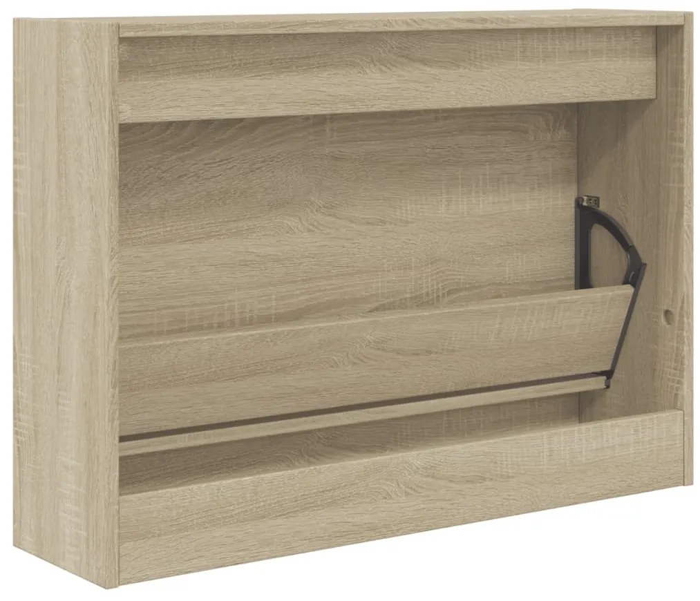 Sapateira 80x21x57 cm derivados de madeira carvalho sonoma