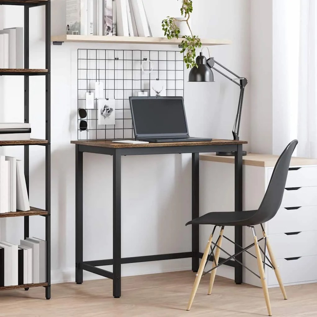 vidaXL mesa Carvalho Defumado 100 x 50 x 76,5 cm