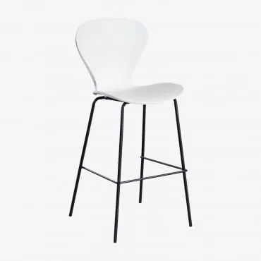 Pacote Com 4 Bancos Altos Uit ↑75 Cm & Negro & Polipropileno Branco & Polipropileno - Sklum