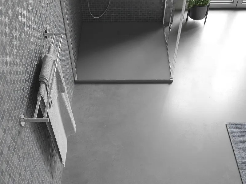 Mexen Bert base de duche quadrada SMC 90 x 90 cm, cinza - 4K619090