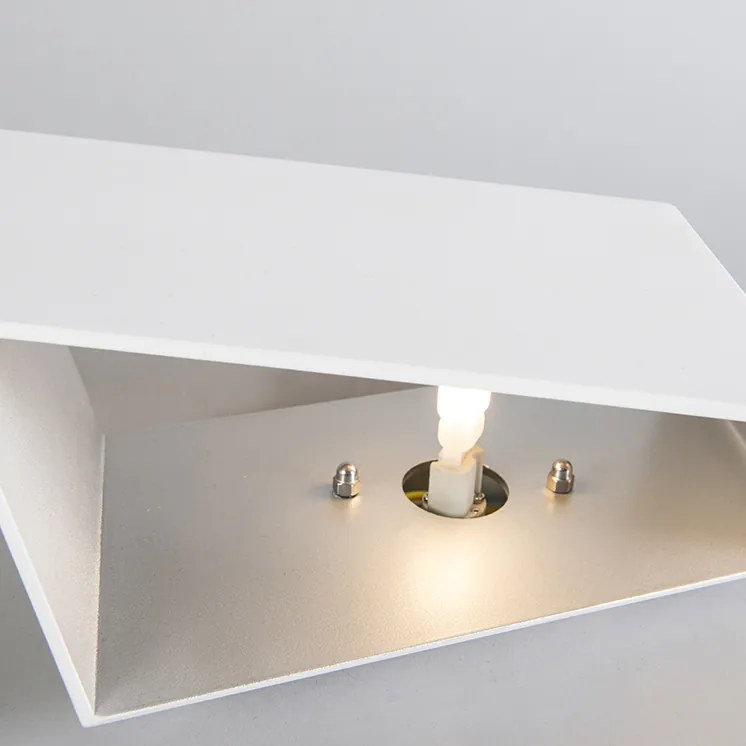 Conjunto de 2 Apliques de Parede Design Branco - Fold Design,Moderno