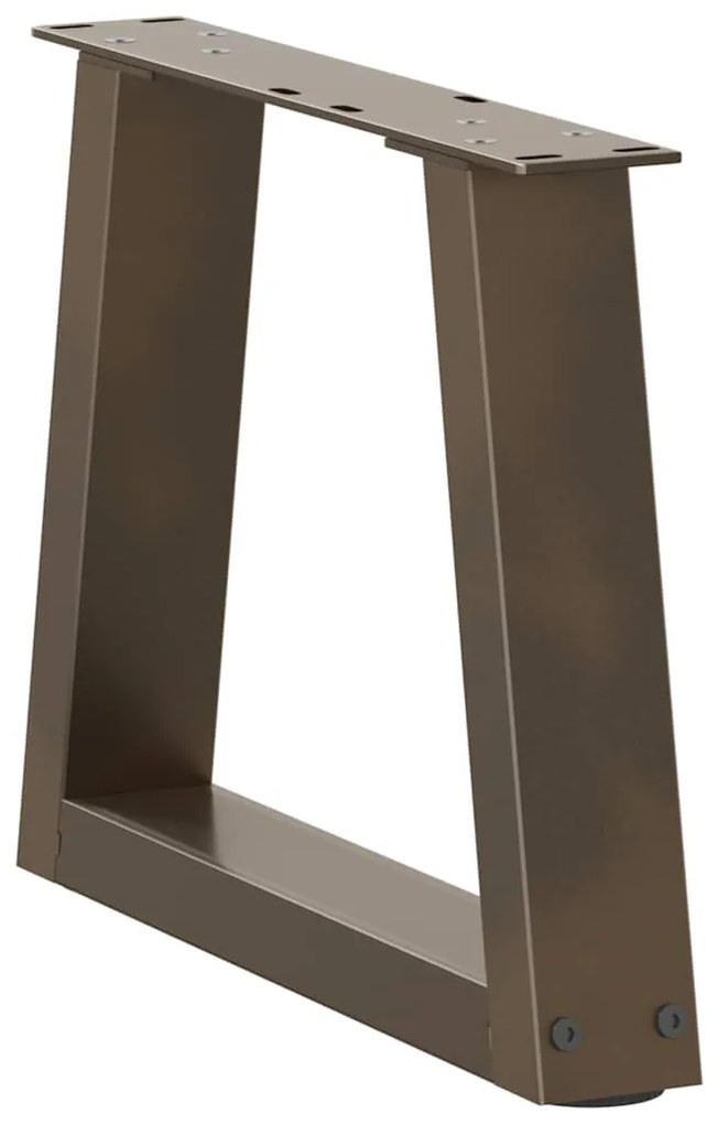 Pés para mesa de centro em formato de V, 2 peças, aço natural, 30x(30-