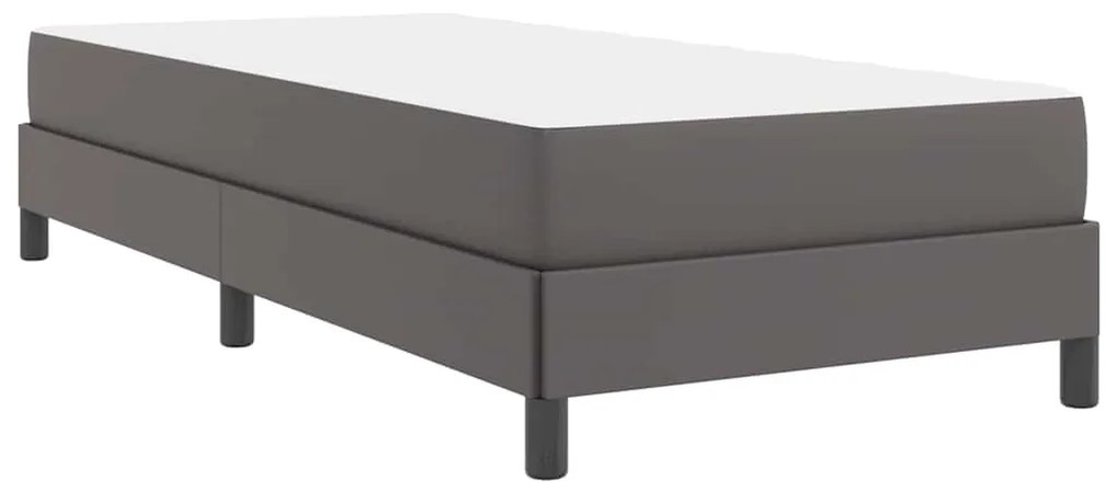 Cama Outros Cinzeto 100 x 200 cm Couro sintético