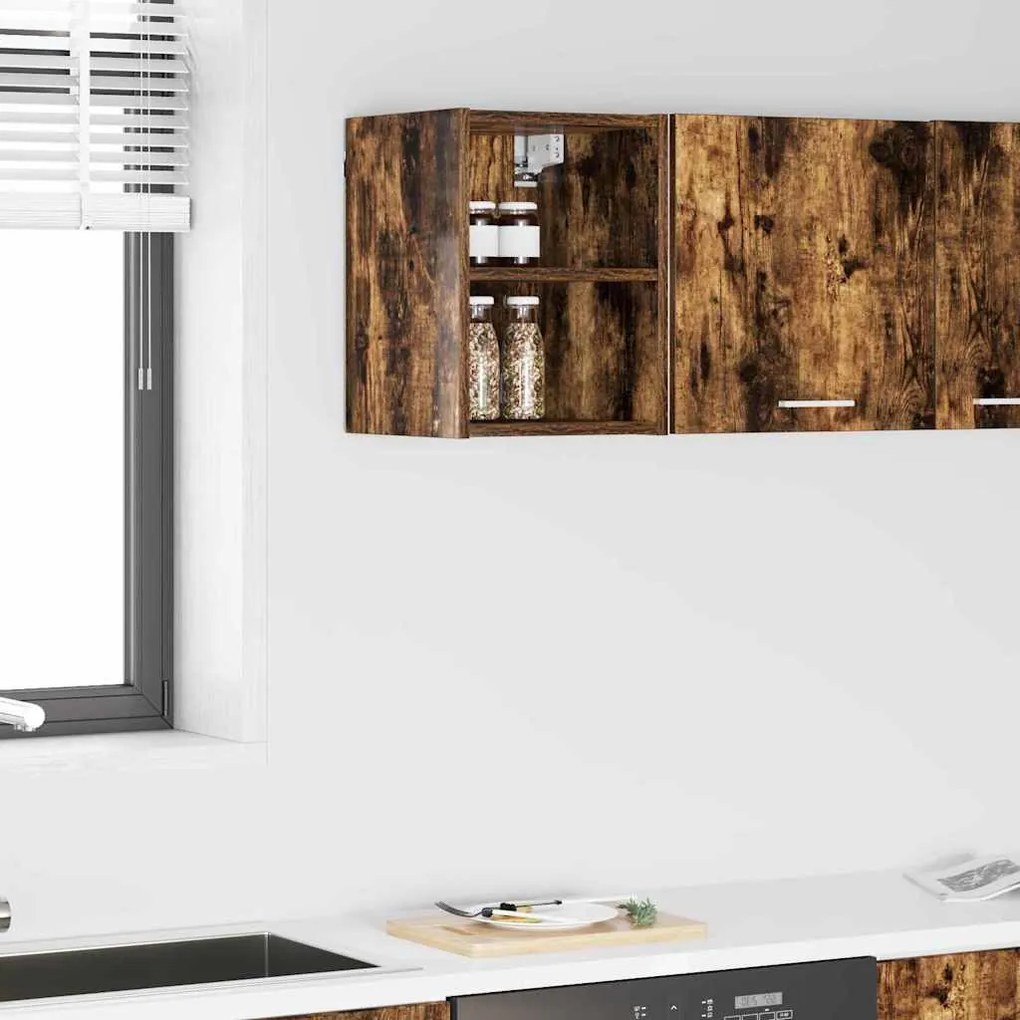 vidaXL Armário suspenso Riga Carvalho Defumado 30 x 29,5 x 40 cm