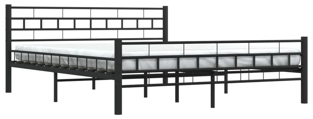 Estrutura de cama aço 160x200 cm preto