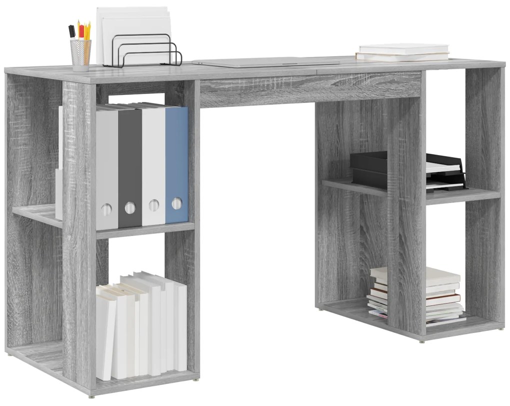 Secretária Cinza Sonoma Cinza Sonoma Aglomerado de partículas Médio