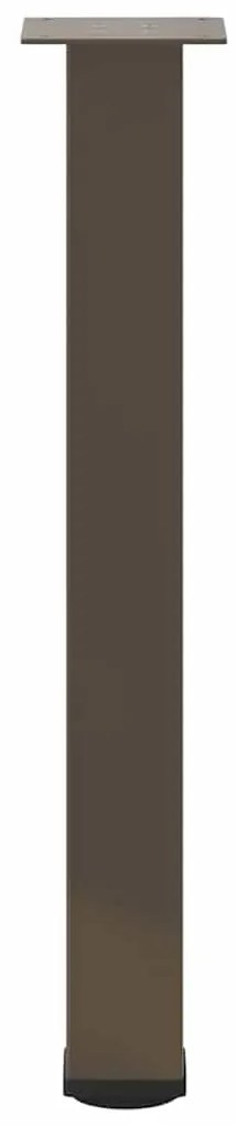 Pés de mesa de console 4 peças aço natural 72-74 cm aço