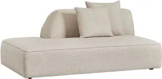 Módulo Divã Esquerdo Para Sofá Modular Estofado Cardea Bouclé Bege Creme - Sklum