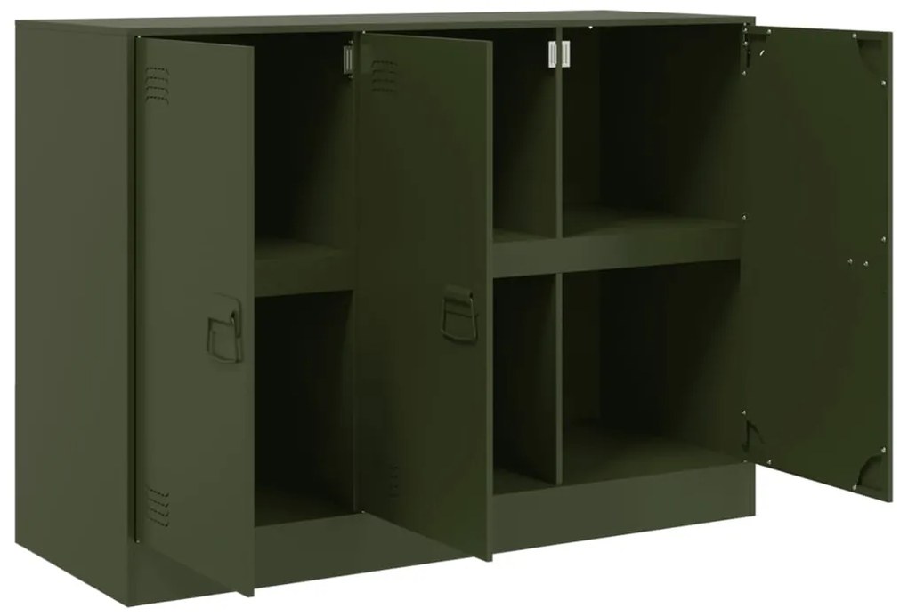 Aparador 99x39x73 cm aço verde azeitona