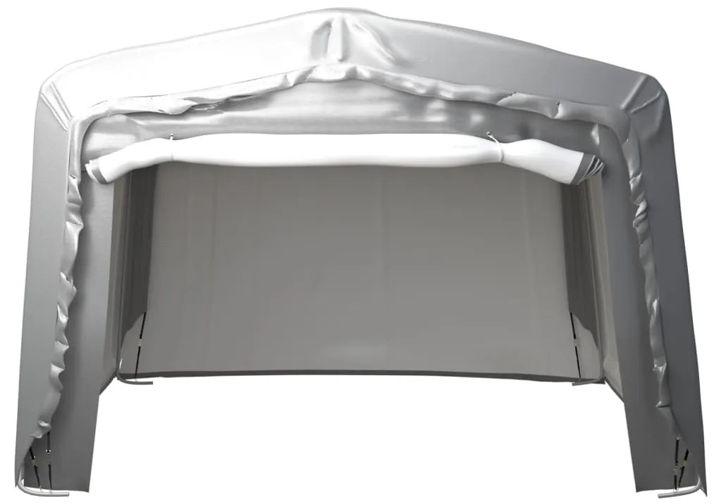 Tenda de armazenamento 370x370 cm aço cinzento