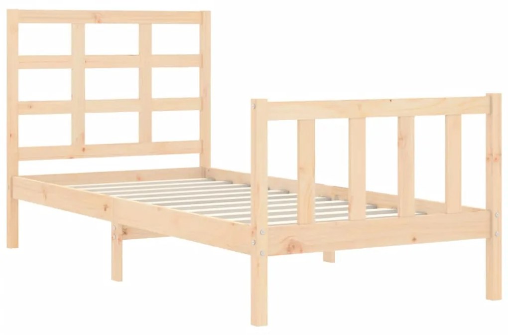Cama sem colchão 90x200 cm madeira de pinho maciça