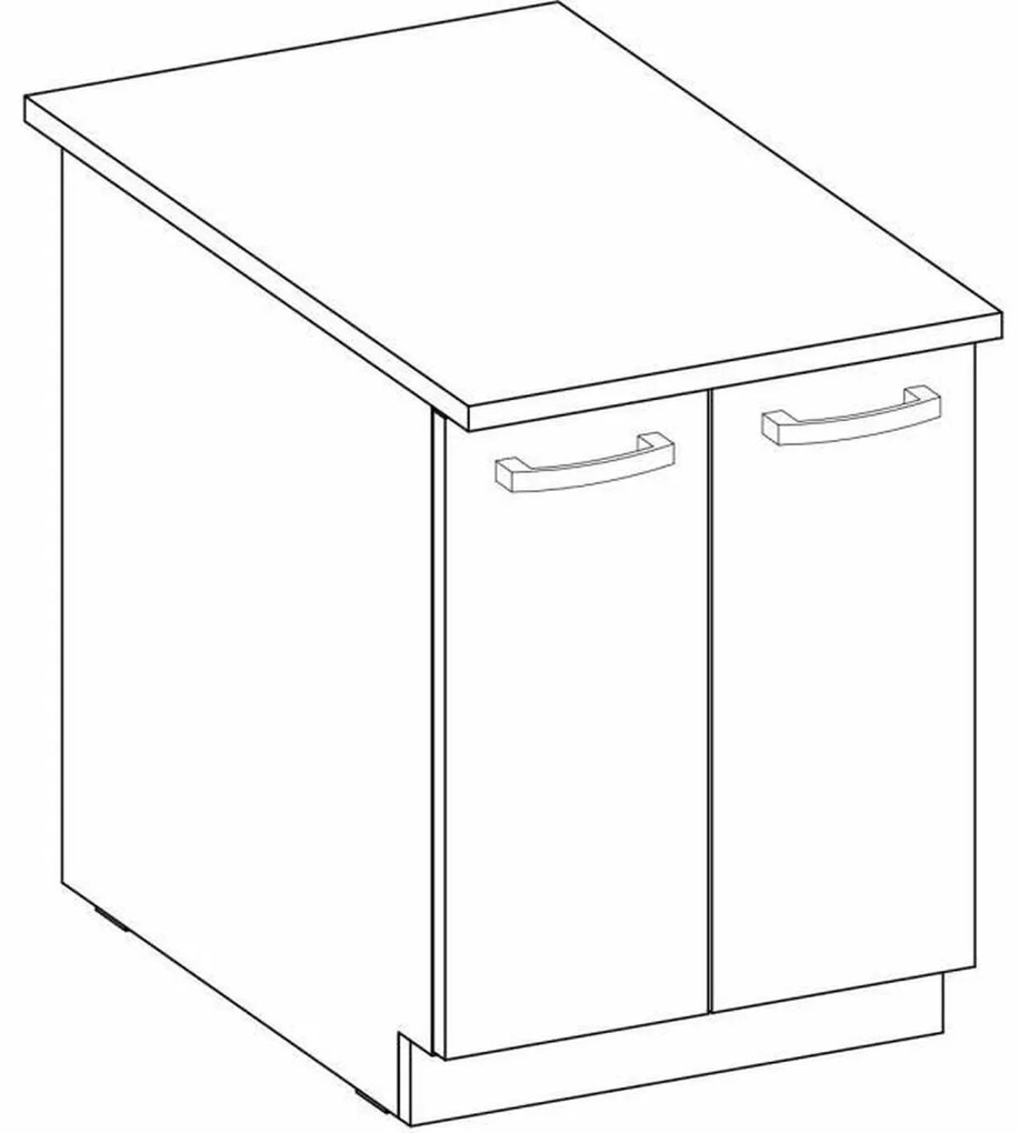 Mobiliário Auxiliar 60 x 51,6 x 85 cm Cinzento