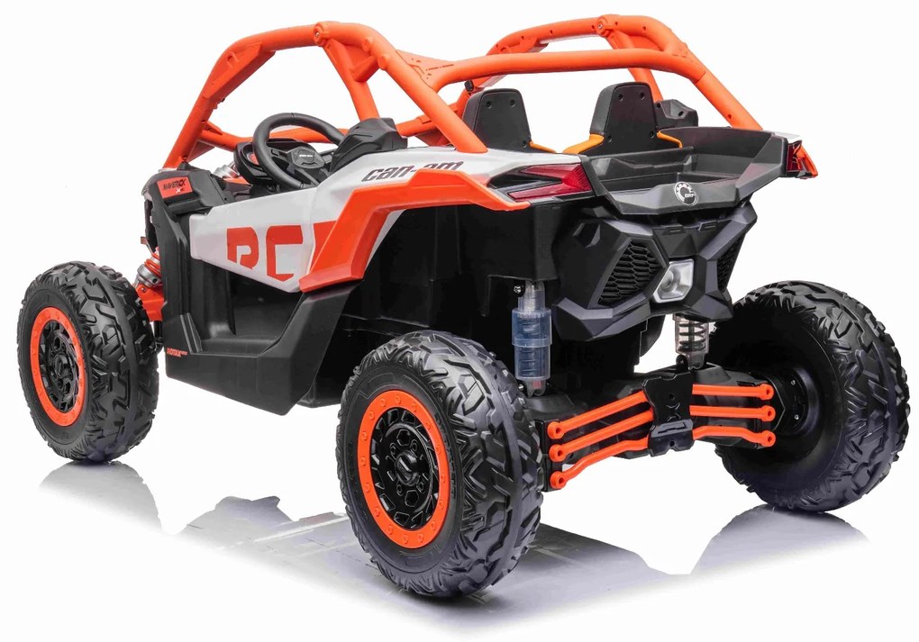 Carro elétrico para crianças 24V Can-am Maverick, 2 Lugares, suspensão dianteira e traseira, controlo remoto de 2,4 Ghz, bateria portátil, 4 motores d