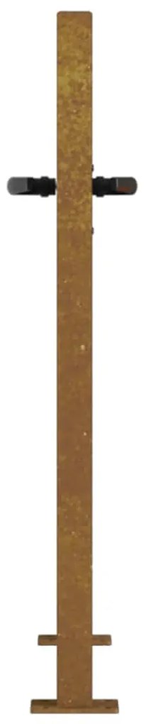 Portão de jardim 105x80 cm aço corten design árvore