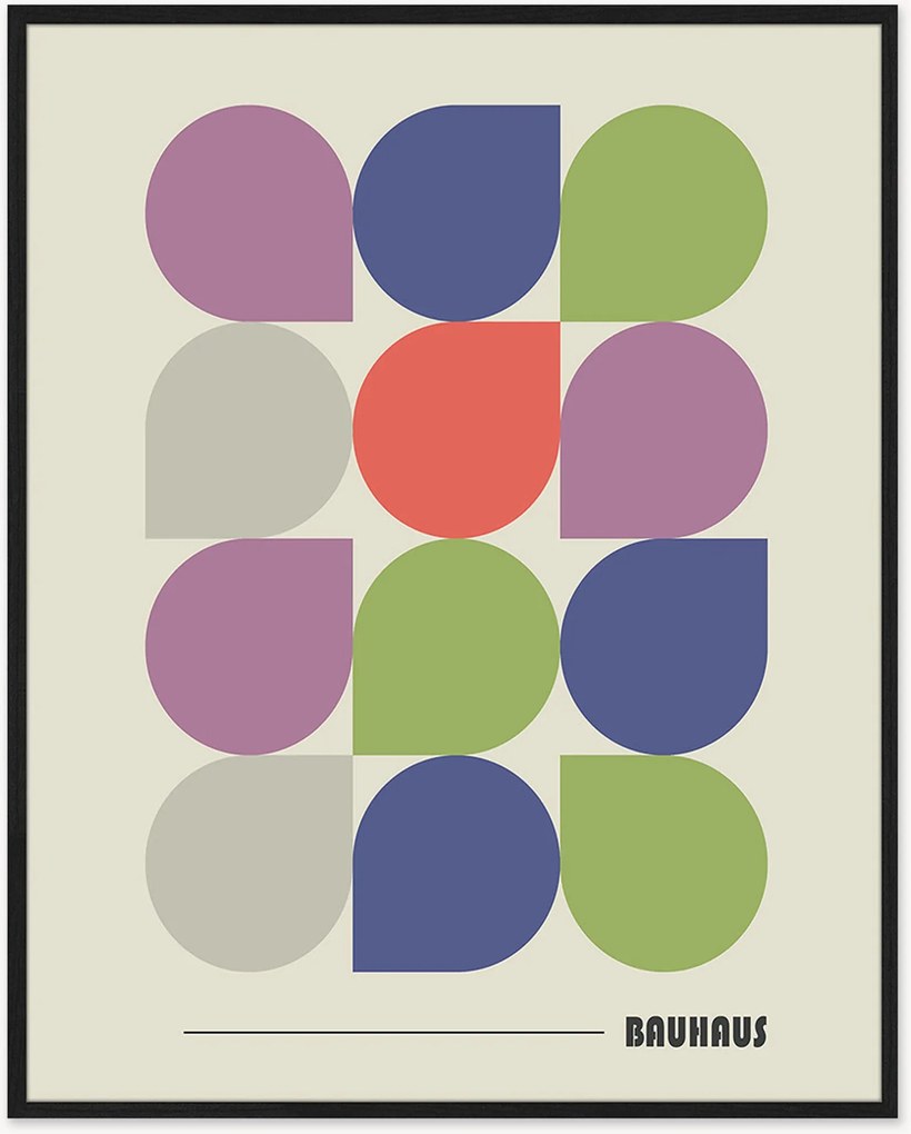 Impressão digital emoldurada Bauhaus Poster