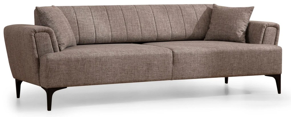 Sofá-cama 3 Lugares Hamlet – Castanho Claro – 230 cm x 95 cm x 77 cm