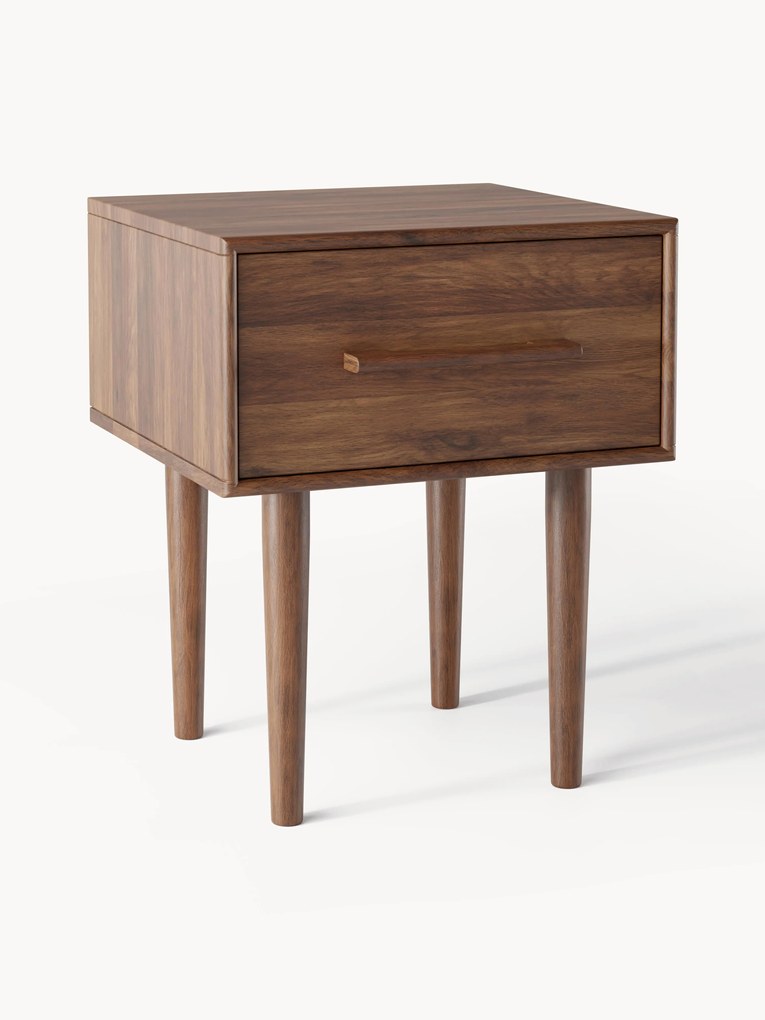 Mesa de cabeceira de madeira de manga Paul
