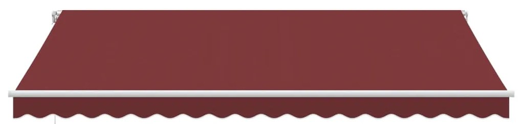 Toldo retrátil manual 450x350 cm bordô