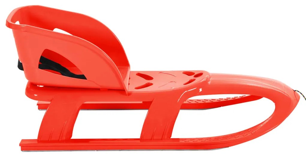 Trenó com assento 102,5x40x23 cm polipropileno vermelho