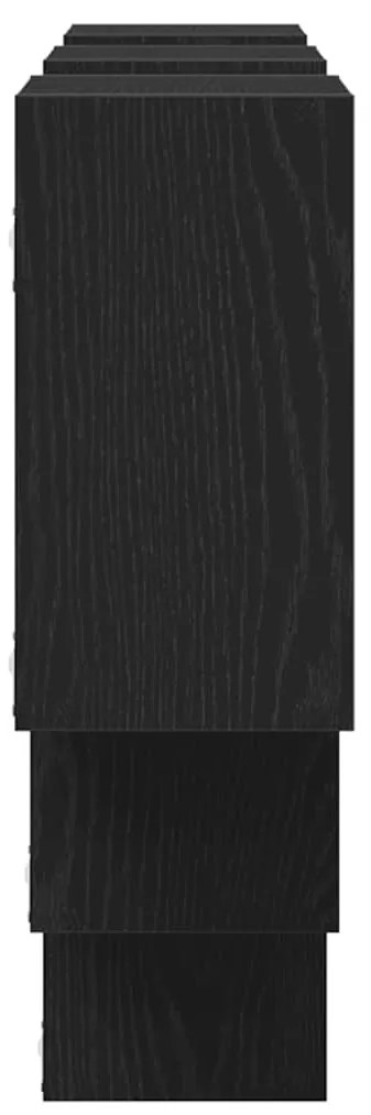 Prateleira de parede 159x18x66 cm deriv. madeira carvalho preto