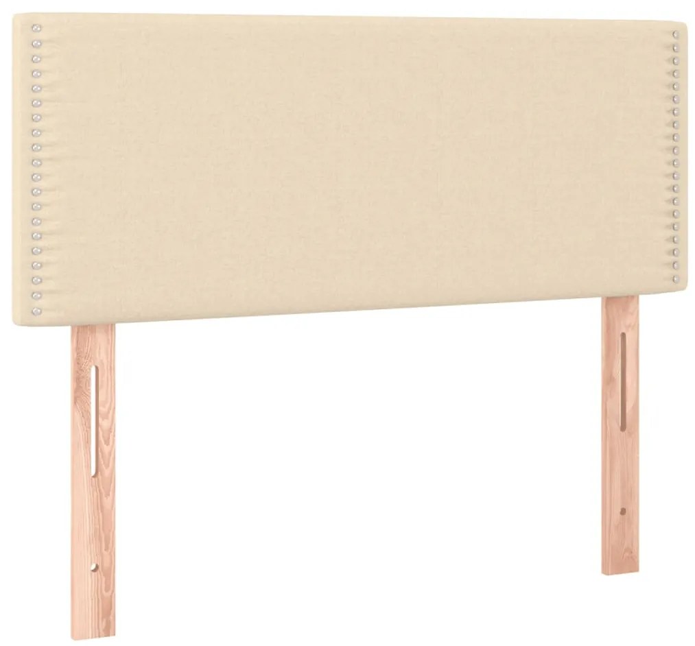 Cama com molas/colchão 80x200 cm tecido cor crème