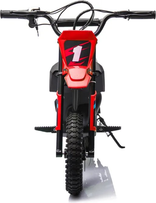 Moto elétrica infantil 24 volts e 250 watts com motor cruzado Vermelho/Preto