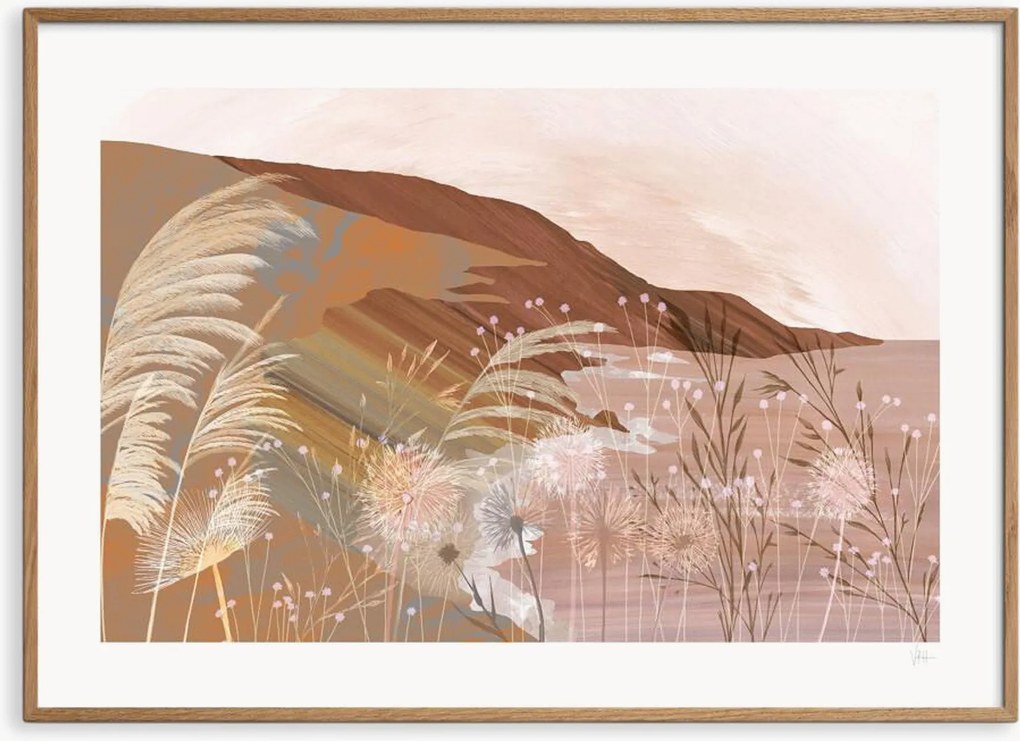 Impressão digital emoldurada Cliff Tops