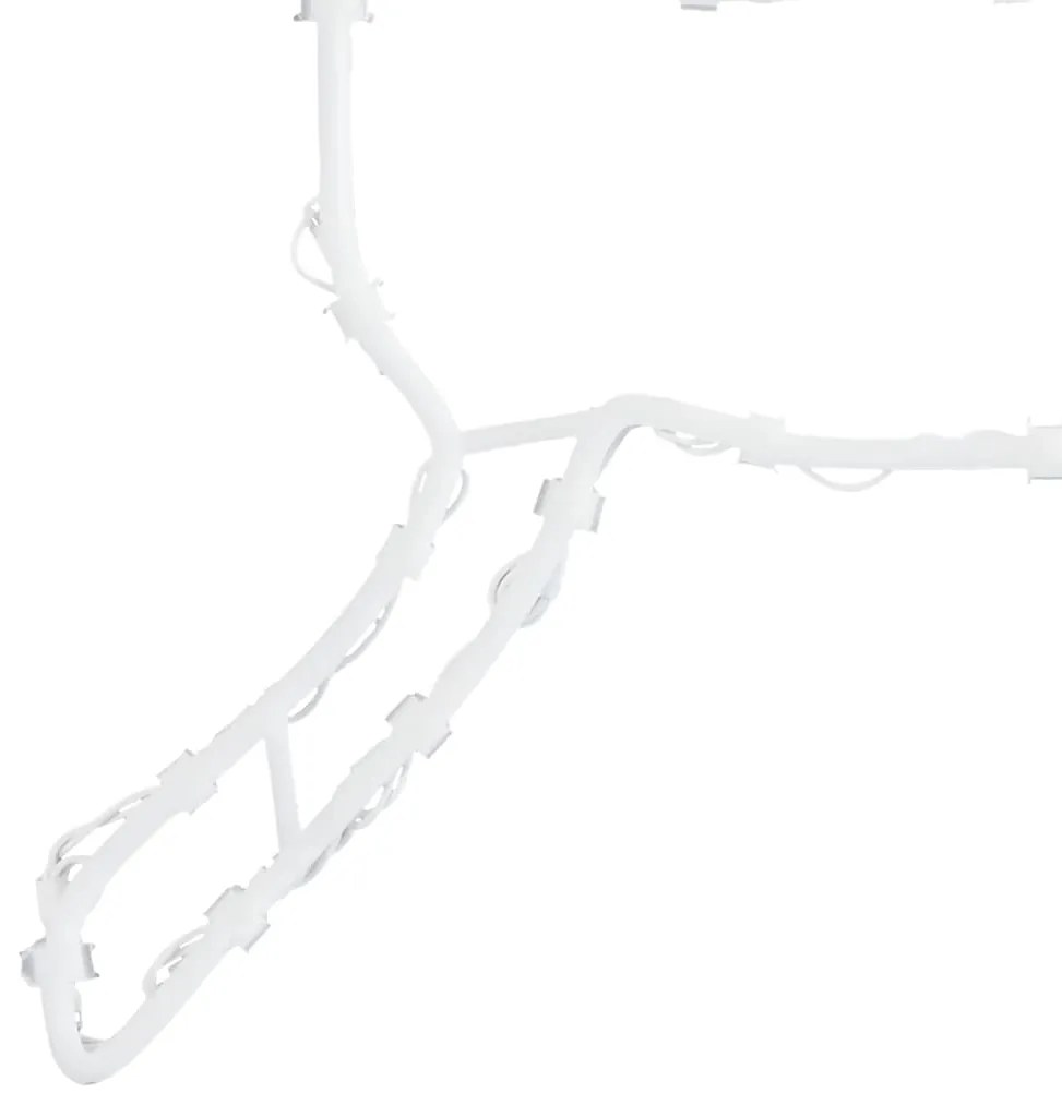 Luzes de Natal Silhueta de rena 2 pcs 35 LEDs branco quente