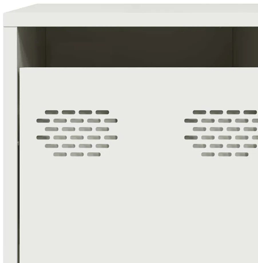 Aparador 135x39x73,5 cm aço laminado a frio branco