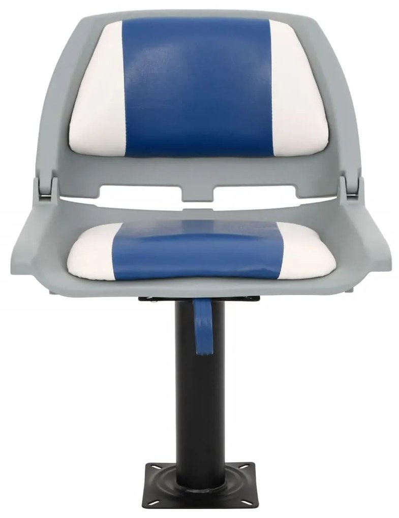 4 pcs conjunto assento barco dobrável 48x51x41 cm azul e branco