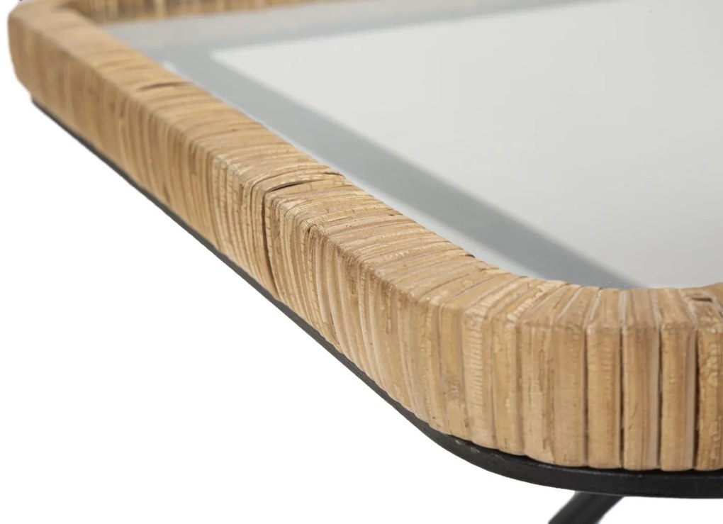 MESA DE CENTRO 70X50X45 CM CASTANHO E PRETO