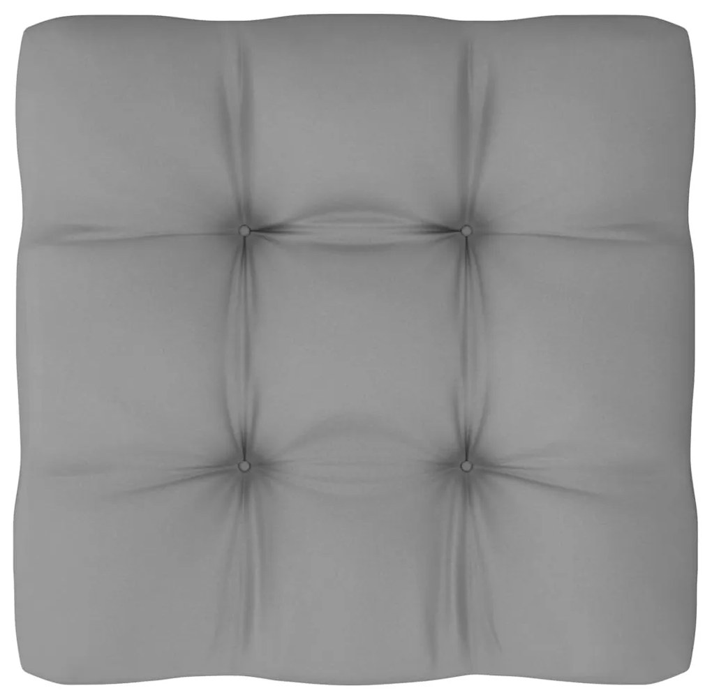 10 pcs conjunto lounge de jardim c/ almofadões pinho maciço