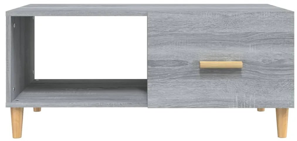 Mesa de centro 89,5x50x40 cm derivados madeira cinzento sonoma