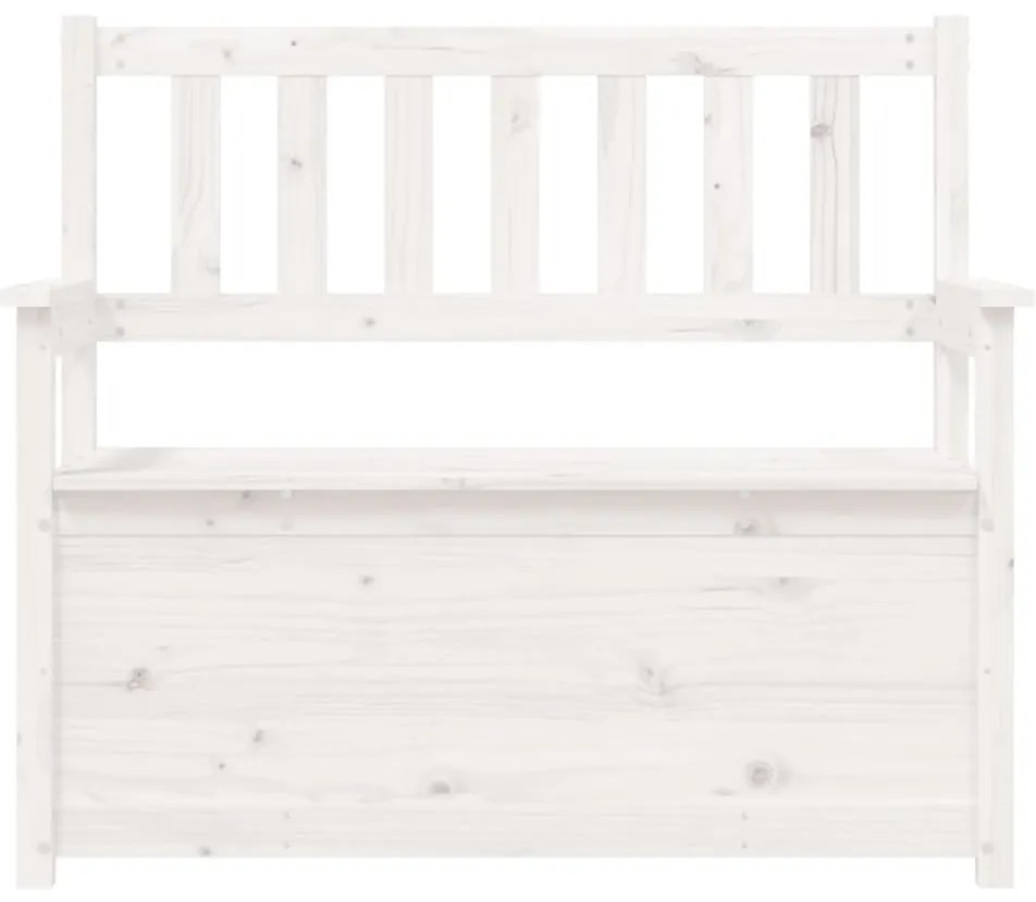 Banco 112,5x51,5x96,5 cm madeira de pinho maciça branco